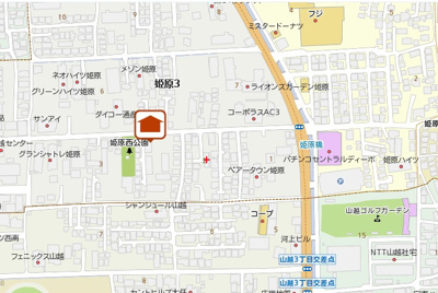 【地図】 | フェリシードひめばら Ａ棟