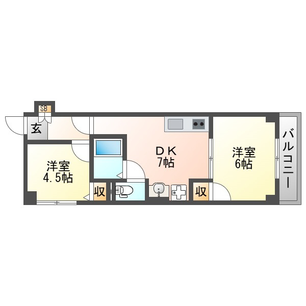 日誠マンションの間取り