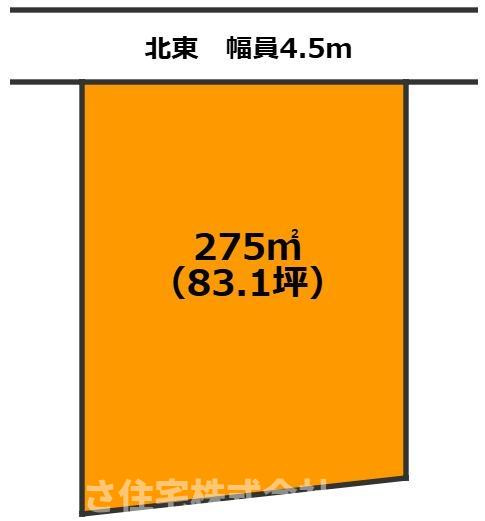 大字鏡洲　土地の区画図