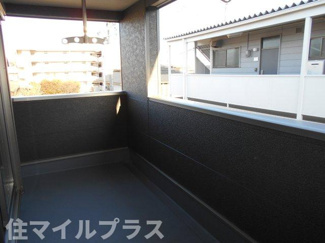 【バルコニー】 | 郡山市並木5丁目新築一戸建て6棟 | お洗濯にも便利なバルコニー付き