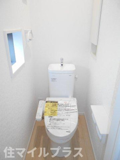 【トイレ】 | 郡山市並木5丁目新築一戸建て6棟 | ゆったりとした空間のトイレです