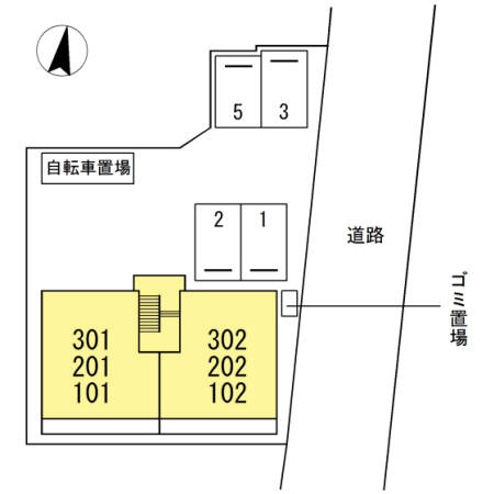 ドエルモトハシクレールの区画図