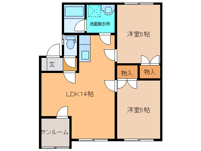 グレースタウンAの間取り