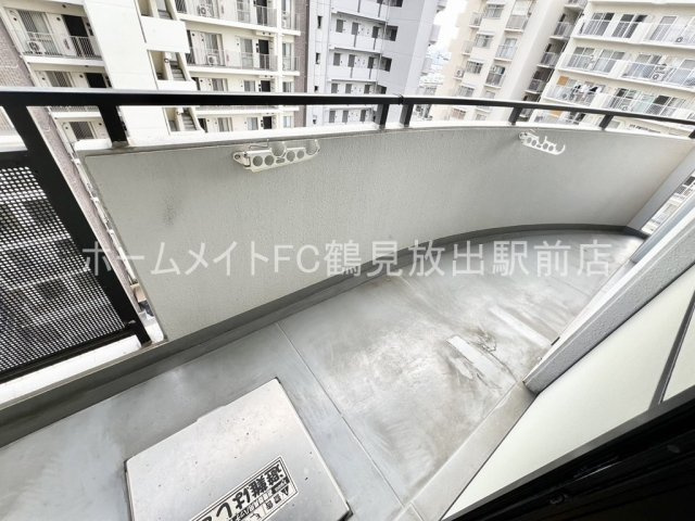 東大阪市高井田の賃貸マンションのバルコニー