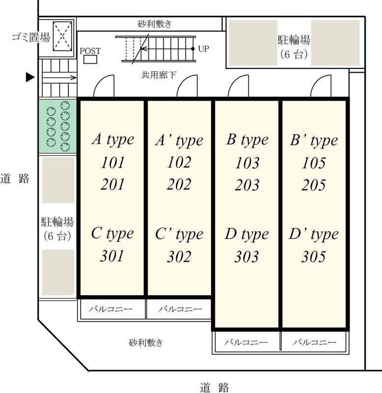 リブリ・大谷口の区画図
