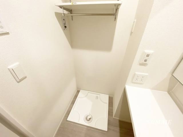 シダー　カーサの洗面所|室内洗濯機置き場です！