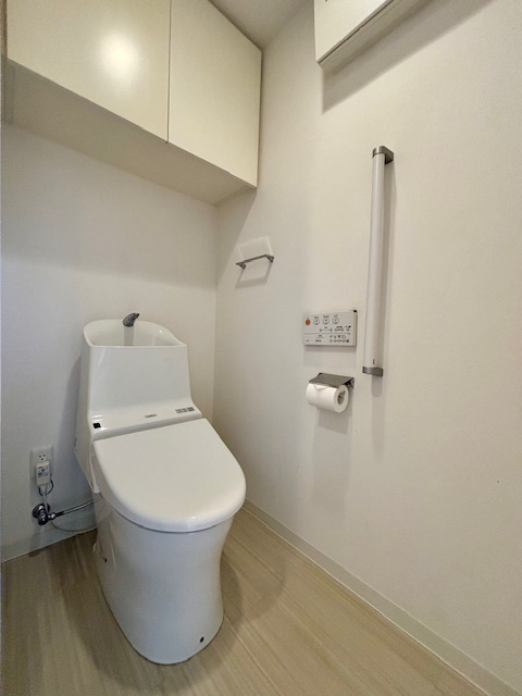 アルファステイツ国領のトイレ|トイレに収納がございますので、整理整頓ができます。