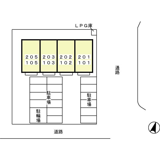 プルメリアの区画図