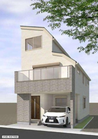 杉並区松ノ木2丁目 丸ノ内線 新高円寺駅 新築戸建の外観パース