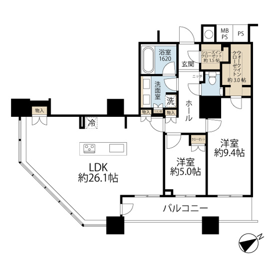 【間取り】 | ザ・パークハウス西新宿タワー60