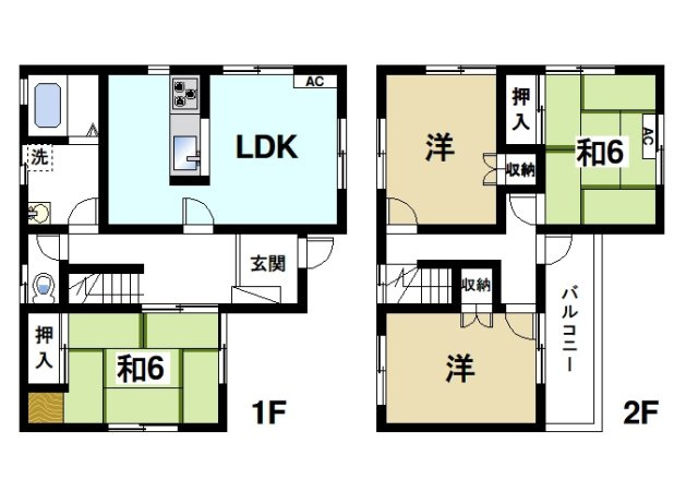天理市柳本町戸建（39-20）の間取り