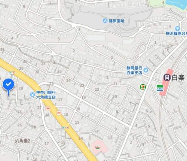 ケープロック白楽の地図