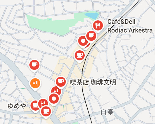 白楽ハウスの地図|カフェ巡りでお気に入りのカフェを見つけるのもお勧めですよ～。
