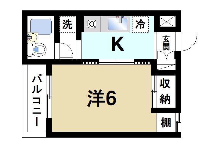 サニーハイツ（大宮町１丁目）の間取り