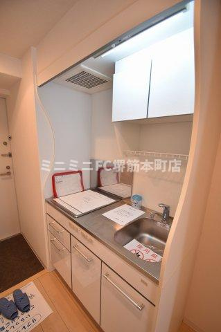 大阪市中央区上汐１丁目の賃貸マンションのキッチン