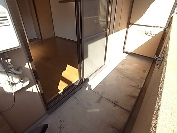 モナハイツ八雲のバルコニー