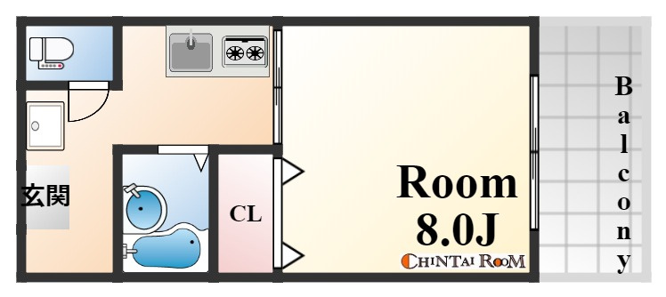 モナハイツ八雲の間取り