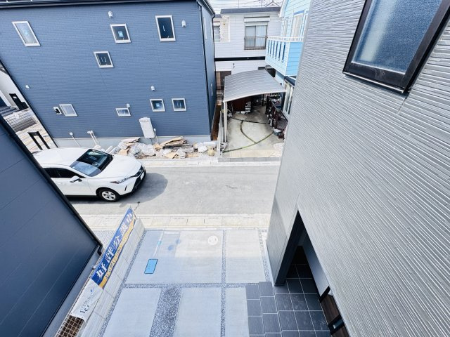 三郷市鷹野４丁目新築戸建【鷹野小学校：9分】の展望|バルコニーより道路側眺望