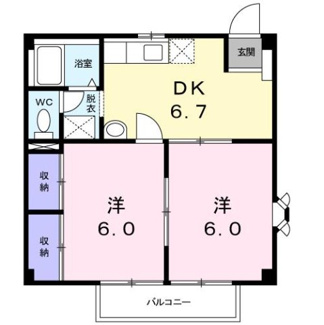 【間取り】 | 北の原ハイツＡ