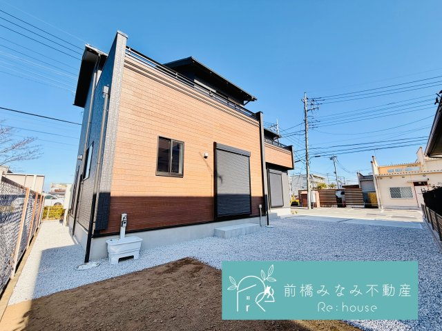 前橋市六供町3丁目　限定1棟　ブルーミングガーデン　新築建売の外観|外観もきれいです