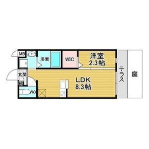 リアコート千里丘ⅠNORTHの間取り
