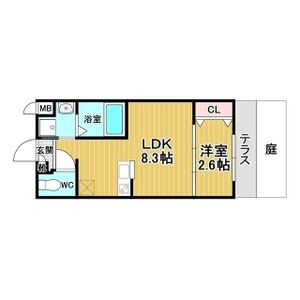 リアコート千里丘ⅠNORTHの間取り