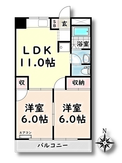 【間取り】 | リバーサイド芝【名古屋市賃貸・RC造】