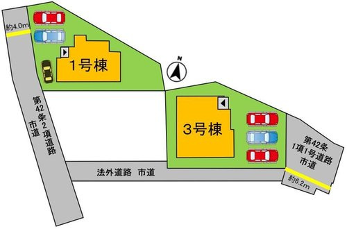 よかタウン　総社市門田（1期）【仲介手数料無料】　の区画図