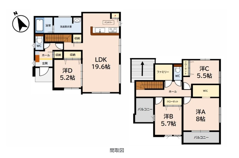 国分町新築戸建の間取り
