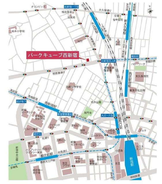 パークキューブ西新宿の地図