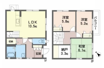 グランバリエ３４０　A棟の間取り