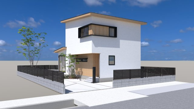 倉敷市西阿知町西原　1号地の外観パース
