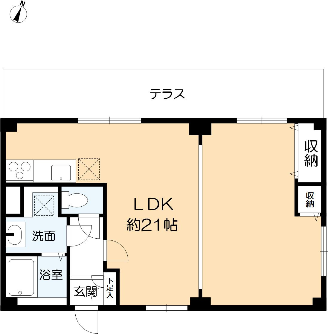 春日野グリーンハイツの間取り|◇LDK21帖と広々ご使用いただけます。
◇ペットの飼育可能（規約による制限有）