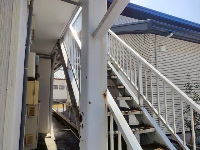 延岡市大武町 1棟アパートのバルコニー