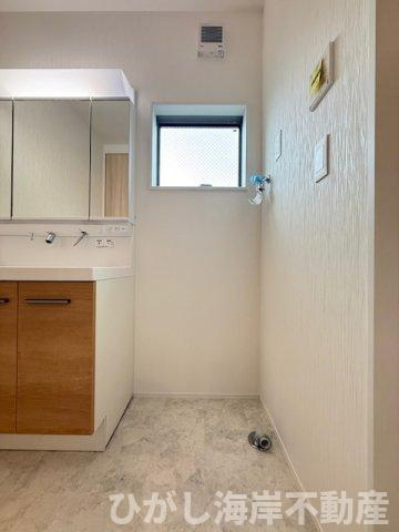 茅ヶ崎市小和田1丁目　 新築戸建 　全２棟のランドリースペース|洗濯機置場