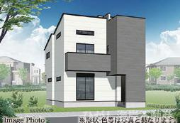 藤沢市城南５丁目　新築戸建　全16棟の外観パース|イメージパスですので実際のものと多少異なります　