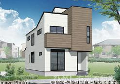 藤沢市城南５丁目　新築戸建　全16棟の外観パース|イメージパスですので実際のものと多少異なります　