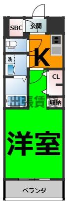 仲介手数料0円！S-RESIDENCE尾頭橋beauteの間取り