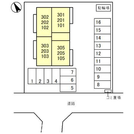 フェリーチェ　MAEBASHIの区画図|他社様掲載物件もまとめてご紹介、ご案内可能です(^^)/