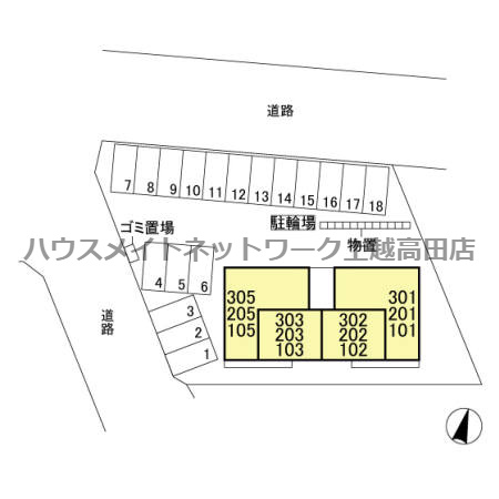 ルミナーレの区画図|配置図