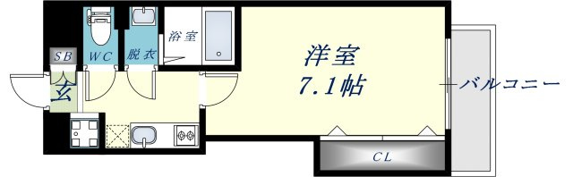 Luxe布施駅前の間取り