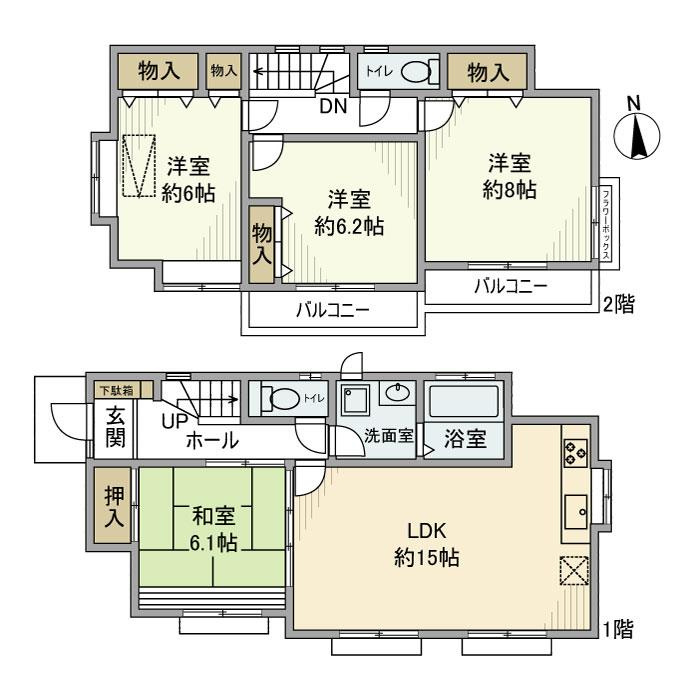 柏戸建の間取り