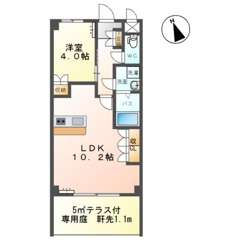ディアフォンテーヌ　B棟の間取り