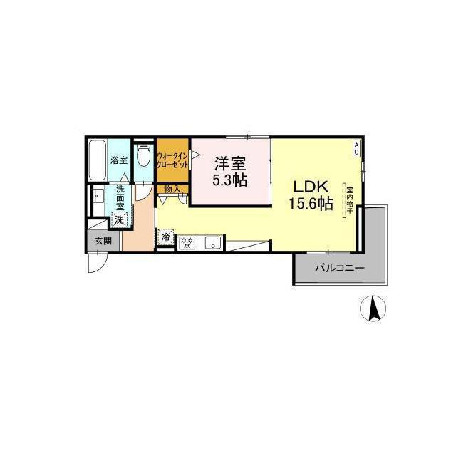 羽島郡笠松町円城寺のアパートの間取り