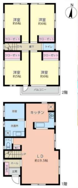 横浜市中区本牧元町の中古一戸建の間取り|使い勝手の良い4LDK
お気軽にお問い合わせください。