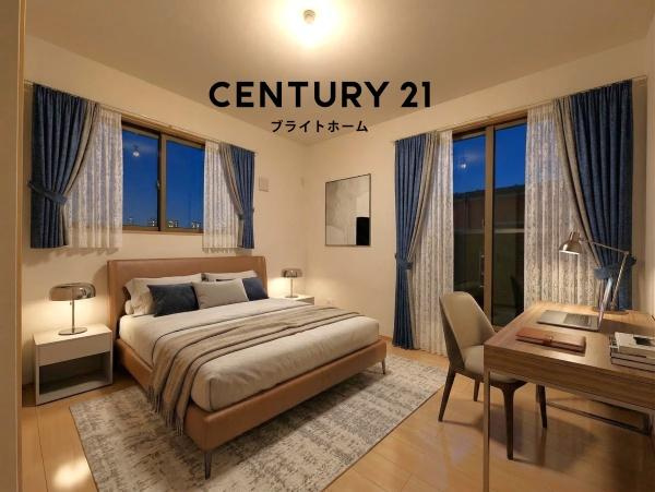 横浜市中区本牧元町の中古一戸建の洋室|落ち着きのある洋室です！
休日はこちらでおくつろぎ下さい♪
※家具等はCGでの参考レイアウトです。