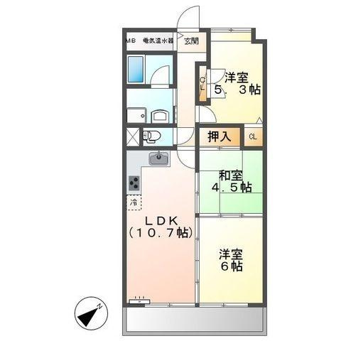 【間取り】 | クリーンピア米子加茂町