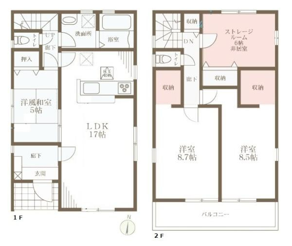 リーブルガーデン柳本町 １号棟 ／新築一戸建の間取り