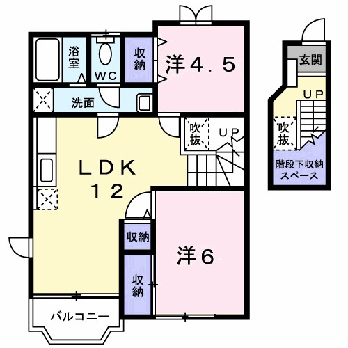 ベルフローラ　Ａ棟の間取り