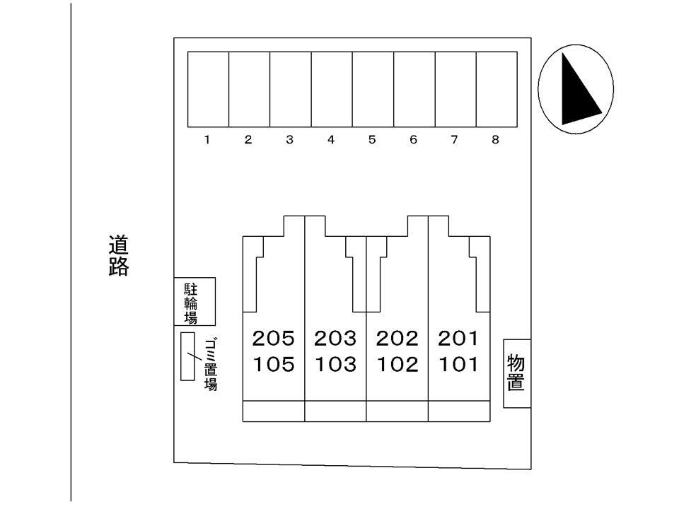 フレーシアⅡの区画図